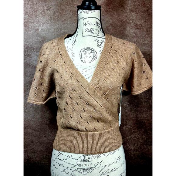 St Roche Ballet Top Cotton Superfine Alpaca Caramel Multiple Sizes - Picture 6 of 15